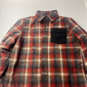 Pendleton Men’s Two-Layer Wool Blend Shirt Jacket RED M